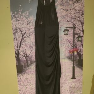 David's Bridal Formal Dress Navy Blue Size 18 Zip Back